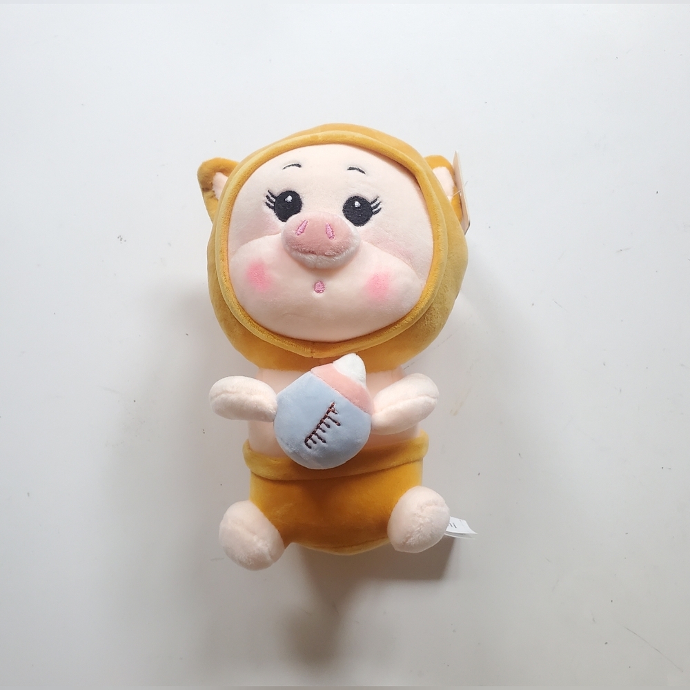 Rumi Milk Tea Pig Stuffed Toy Brand New